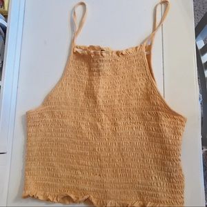 forever 21 yellow halter top